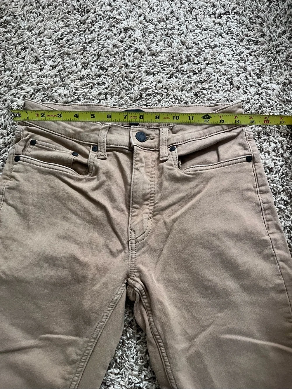 Banana Republic‎ Mens Traveler Pants 30x26 Tan Khaki Slim Fit Chino Jeans